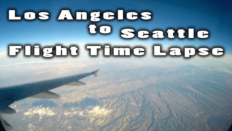 Los Angeles to Seattle Flight Time Lapse