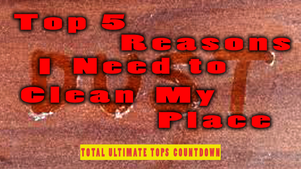 Top 5 Reasons I Need To Clean My Place