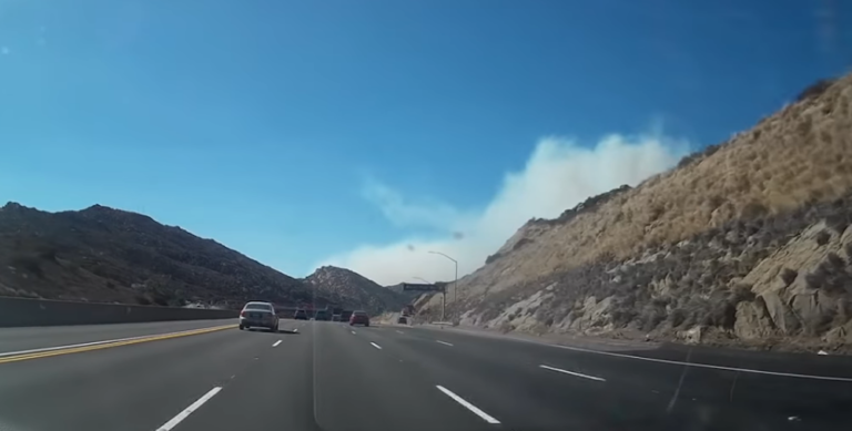 Driving Through Rocky Peak Fire
